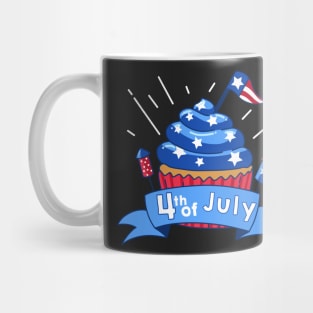 4th of July Cupcake Mug